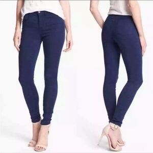 [J BRAND] Maria High-Rise Skinny Jeans in ‘Blueberry’